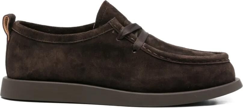 SERGIO MORETTI FIRENZE Suède derby schoenen Bruin