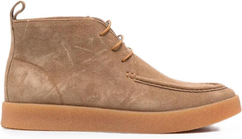 SERGIO MORETTI FIRENZE Suède desert boots Beige