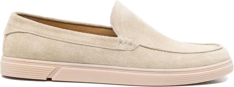 SERGIO MORETTI FIRENZE Suède loafers Beige