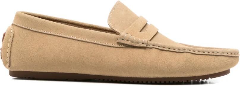 SERGIO MORETTI FIRENZE Suède loafers Beige