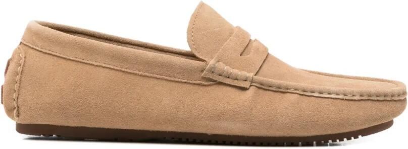 SERGIO MORETTI FIRENZE Suède loafers Beige