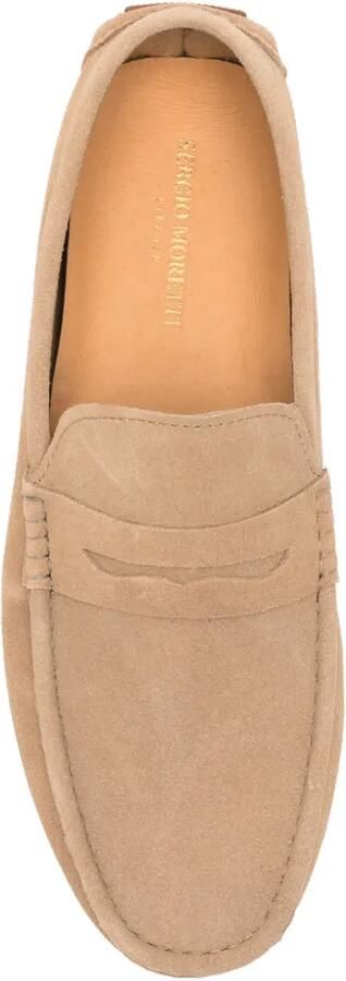 SERGIO MORETTI FIRENZE Suède loafers Beige - Foto 4
