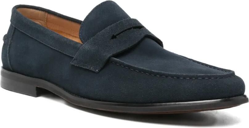 SERGIO MORETTI FIRENZE Suède loafers Blauw