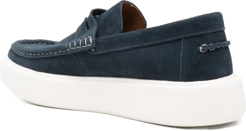 SERGIO MORETTI FIRENZE Suède loafers Blauw - Foto 2