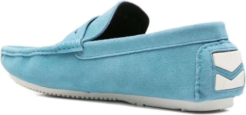 SERGIO MORETTI FIRENZE Suède loafers Blauw - Foto 2