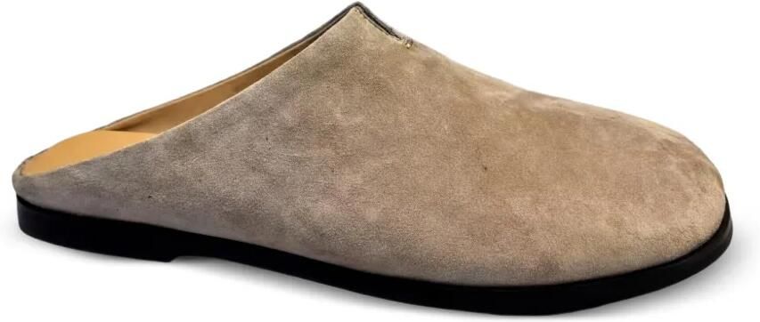 SERGIO MORETTI FIRENZE Suède muiltjes Beige