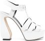 Sergio Rossi Leren sandalen Wit - Thumbnail 1