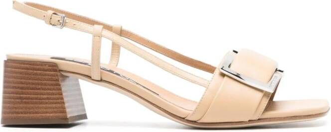 Sergio Rossi 50 mm sandalen met gesp Beige