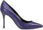 Sergio Rossi Godiva 90 mm leren pumps Paars - Thumbnail 1