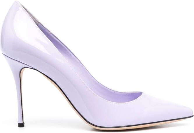 Sergio Rossi Godiva leren pumps Paars