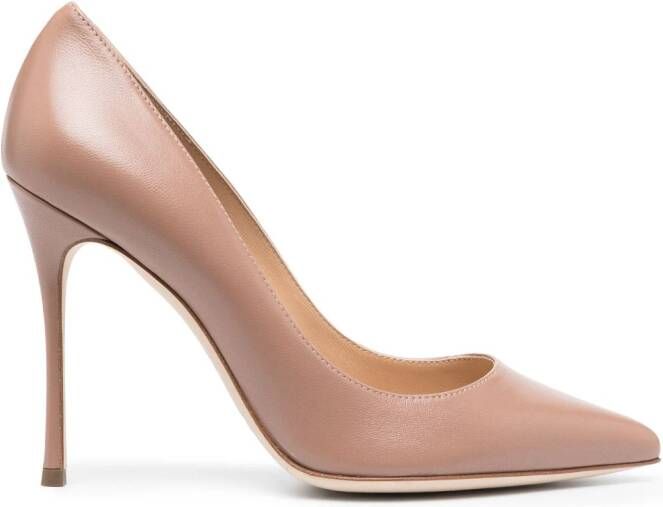 Sergio Rossi Godiva pumps met puntige neus Beige