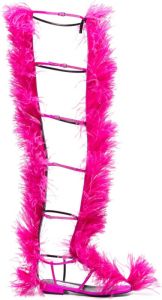 AREA Leren sandalen Roze