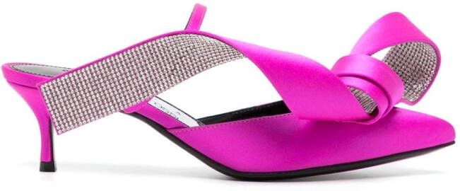 Sergio Rossi 50 mm Marquise leren sandalen Roze