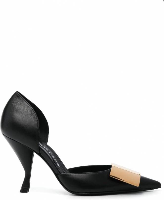Sergio Rossi Miroir pumps met logoplakkaat Zwart