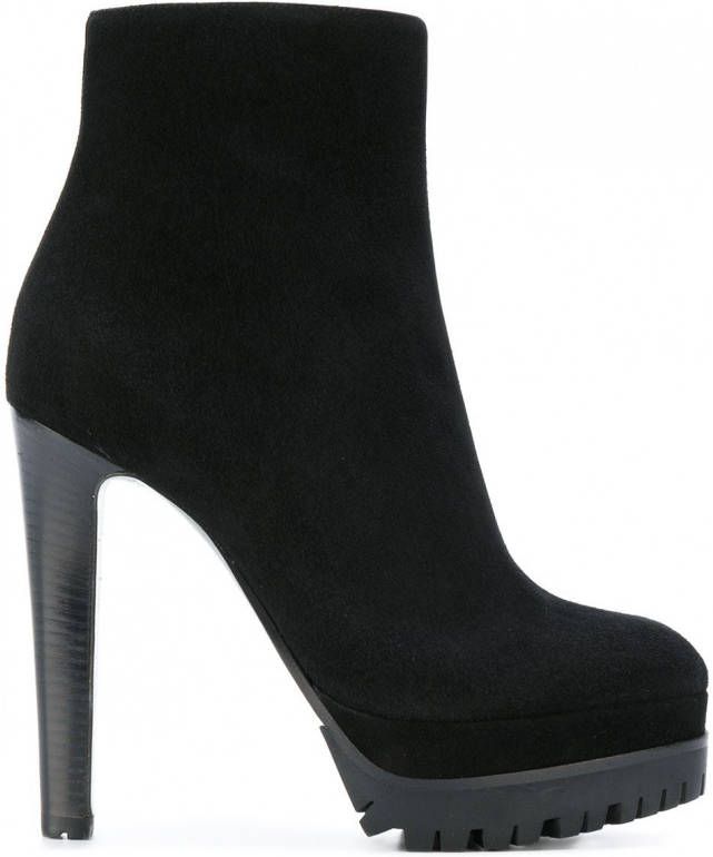 Sergio Rossi plateau schoenen met hak Zwart - Schoenen.nl