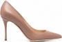 Sergio Rossi Pumps met puntige neus Beige - Thumbnail 1