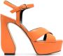 Sergio Rossi Sandalen met open neus Oranje - Thumbnail 1