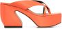 Sergio Rossi Sandalen met open neus Oranje - Thumbnail 1