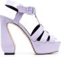 Sergio Rossi Sandalen met open neus Paars - Thumbnail 1