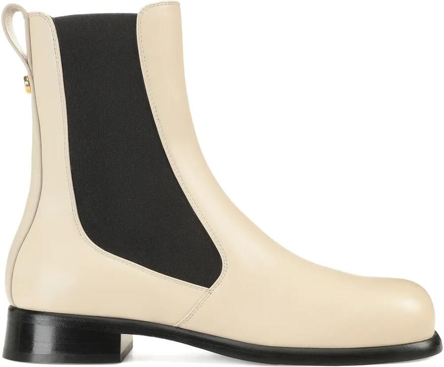 Sergio Rossi 25 mm Avenue Chelsea leren laarzen Beige