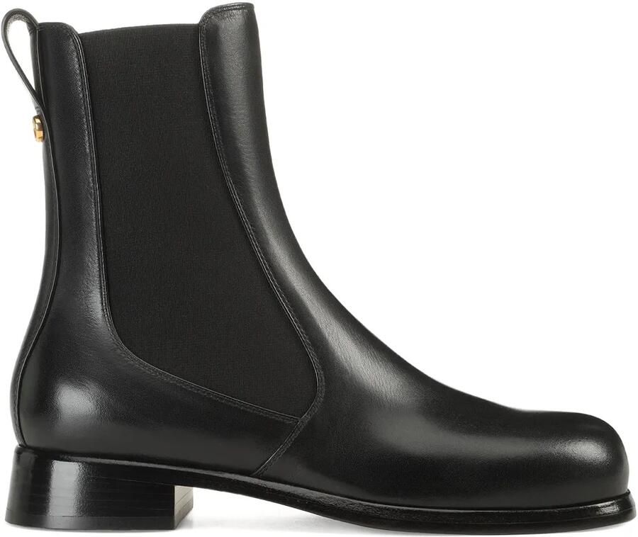 Sergio Rossi 25 mm Avenue Chelsea leren laarzen Zwart