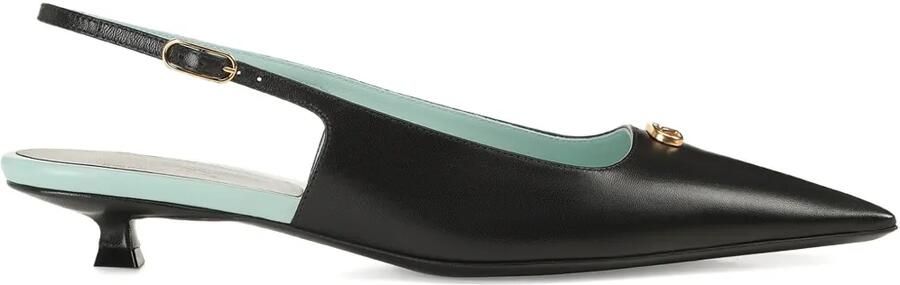 Sergio Rossi 25 mm Surge slingback sandalen Zwart