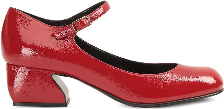 Sergio Rossi 45 mm pumps met gespbandje Rood