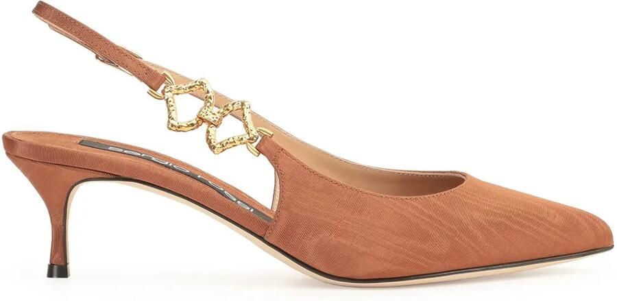 Sergio Rossi 50 mm Sea Scale pumps Bruin