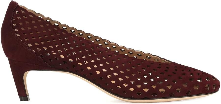Sergio Rossi 50mm leren pumps Rood