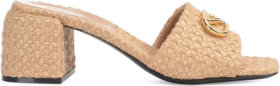 Sergio Rossi 55 mm Surge muiltjes met blokhak Beige