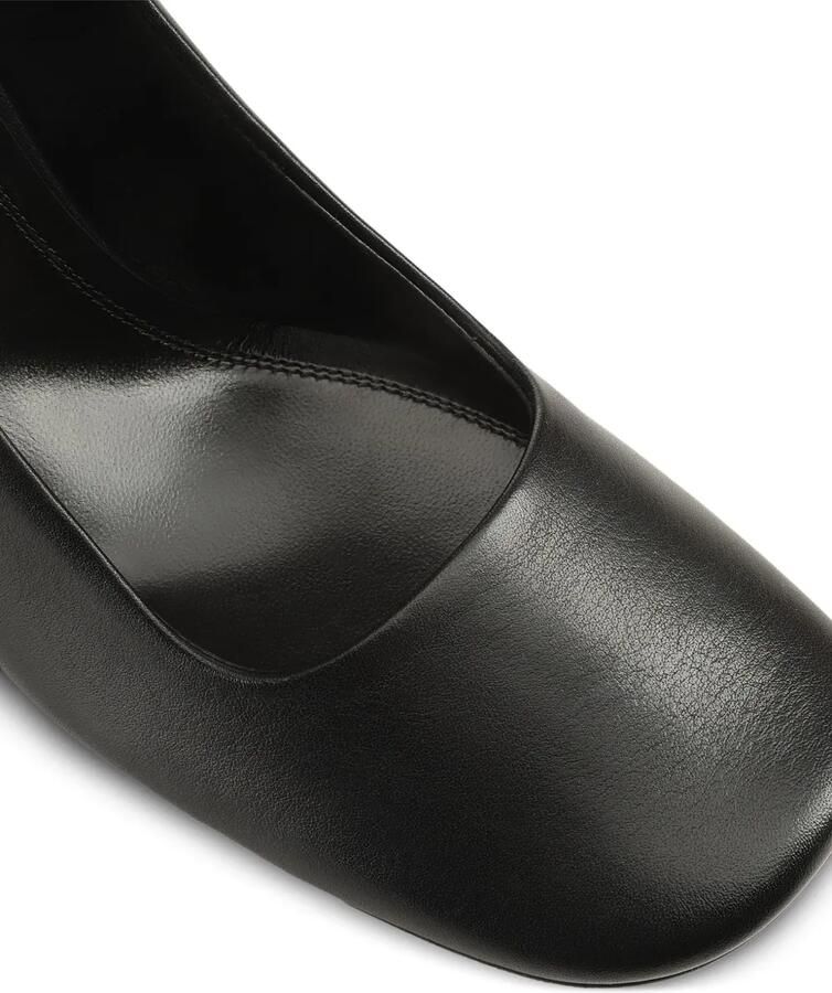 Sergio Rossi 80 mm pumps met vierkante neus en blokhak Zwart - Foto 3
