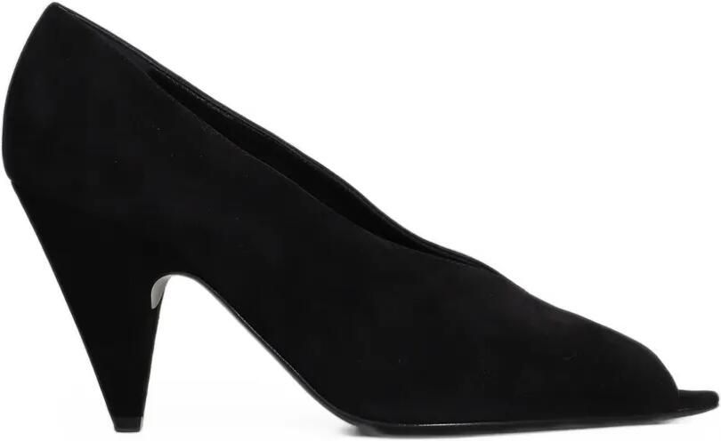 Sergio Rossi Beak Peep pumps met V-vormige wreef Zwart