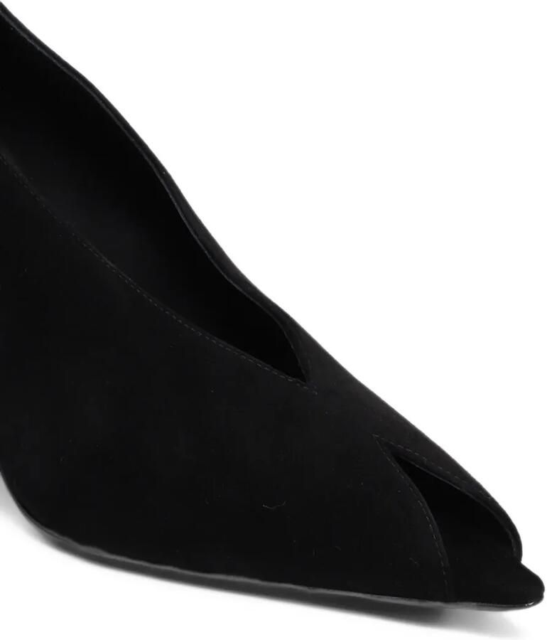 Sergio Rossi Beak Peep pumps met V-vormige wreef Zwart - Foto 2