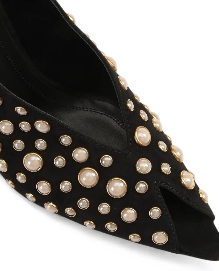 Sergio Rossi Beak pumps verfraaid met parels Zwart - Foto 2