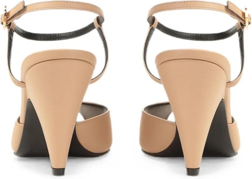 Sergio Rossi Beak sandalen met gespsluiting Beige - Foto 4