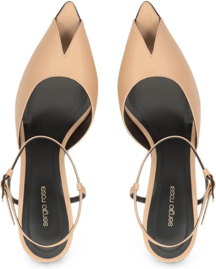 Sergio Rossi Beak sandalen met gespsluiting Beige - Foto 3