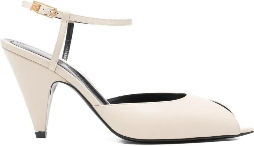 Sergio Rossi Beak sandalen met open neus Beige