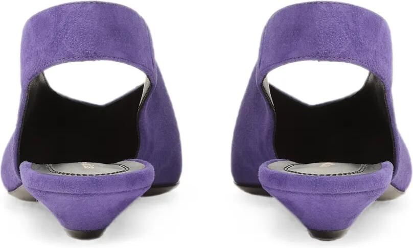 Sergio Rossi Beak slingback pumps Paars - Foto 4