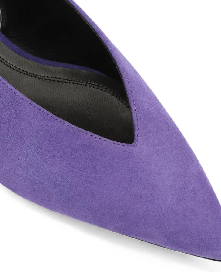 Sergio Rossi Beak slingback pumps Paars - Foto 2