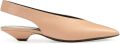 Sergio Rossi Beak slingback sandalen Beige - Beige