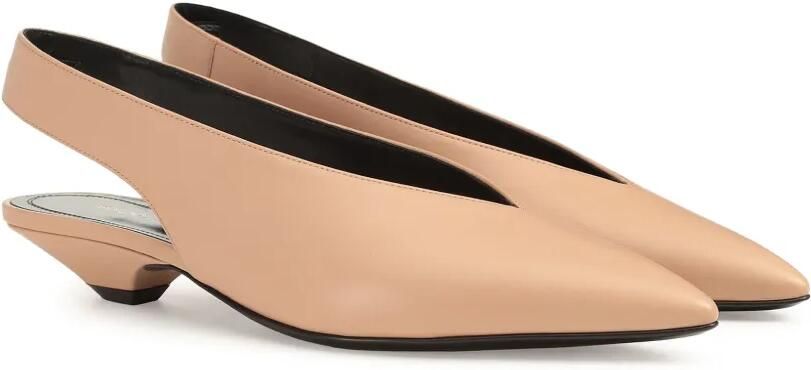 Sergio Rossi Beak slingback sandalen Beige - Foto 5