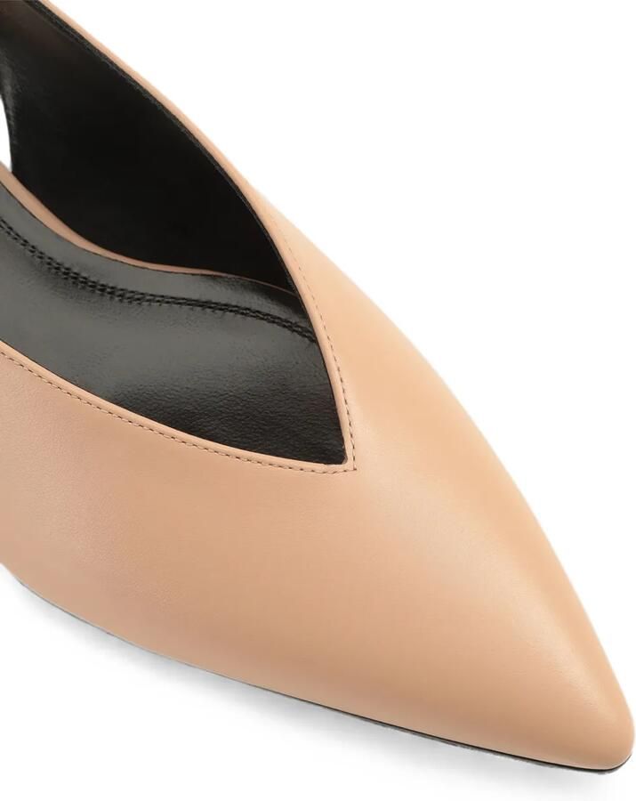 Sergio Rossi Beak slingback sandalen Beige - Foto 2