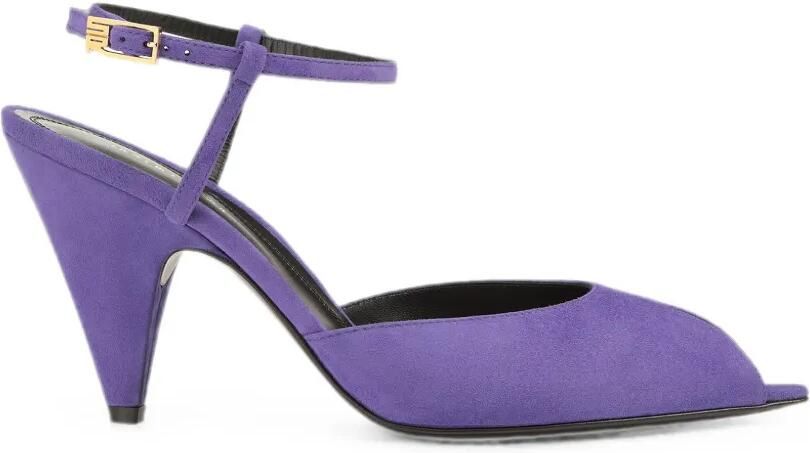 Sergio Rossi Beak slingback sandalen Paars