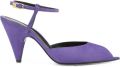 Sergio Rossi Beak slingback sandalen Paars - Paars