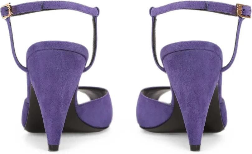 Sergio Rossi Beak slingback sandalen Paars - Foto 5