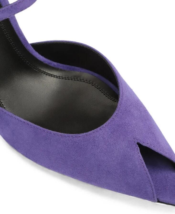 Sergio Rossi Beak slingback sandalen Paars - Foto 3