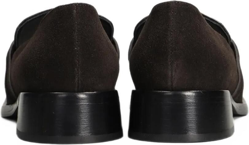Sergio Rossi Bitt loafers met krokodillen-reliëf en vlakken Bruin - Foto 4