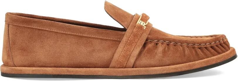 Sergio Rossi Bitt loafers met logoplakkaat Bruin
