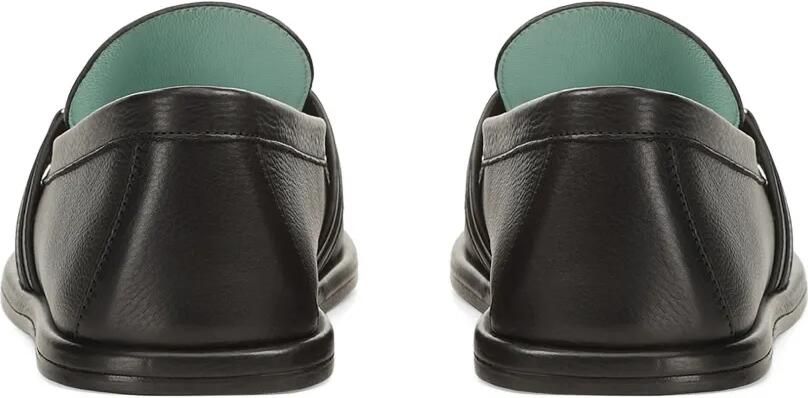 Sergio Rossi Bitt loafers met logoplakkaat en ruches Zwart - Foto 4