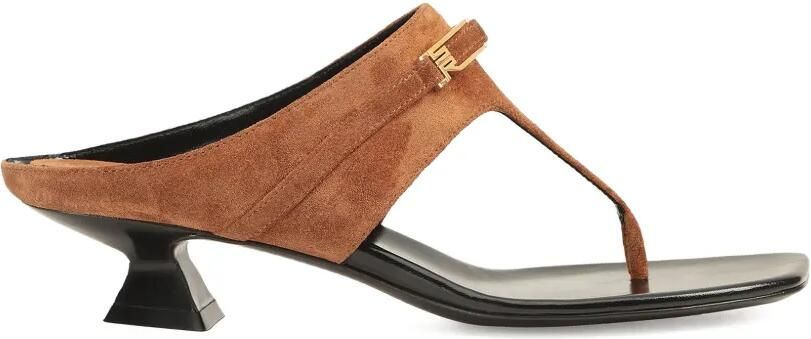 Sergio Rossi Bitt sandalen met gesp Bruin